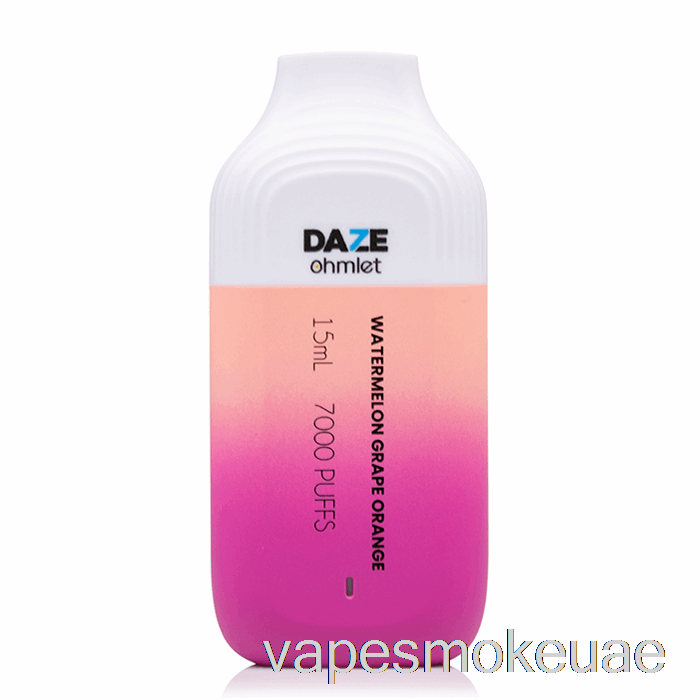 Vape Uae 7 Daze Ohmlet 7000 للاستخدام مرة واحدة بطيخ وعنب وبرتقال